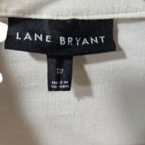 Lane Bryant Womens Plus Size Drawstring Hem Snap-Front Shirt Jacket - Size 22